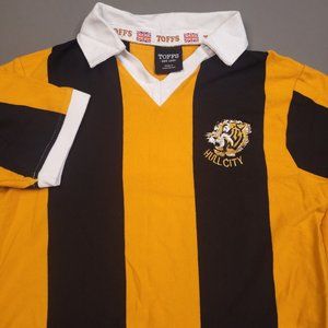 TOFFS Hull City 1979-80 Retro Football Shirt Striped Made In Great Britain Small